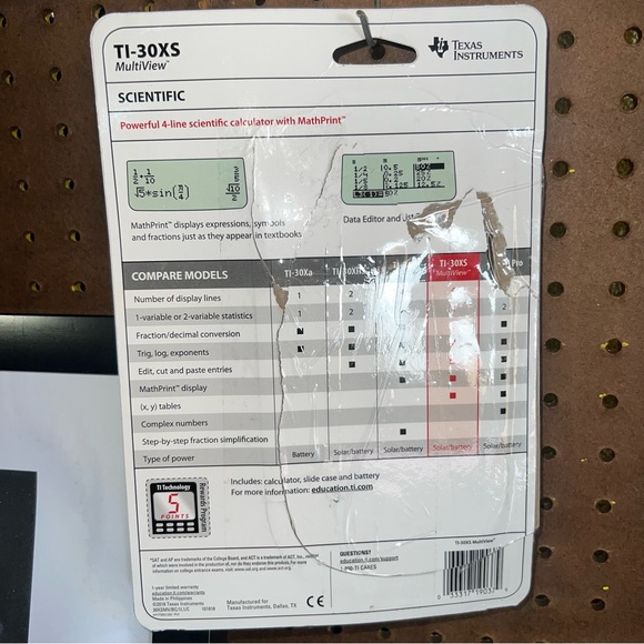 Texas Instruments calculator - Picture 2 of 2